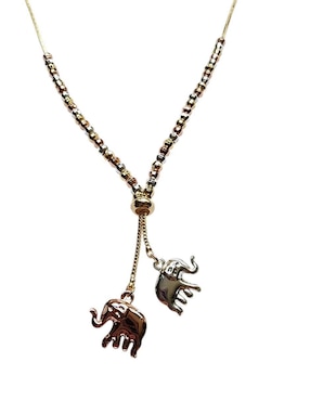 Collar con dije de elefante Limerence By Claudia Herrera de oro laminado 14 K