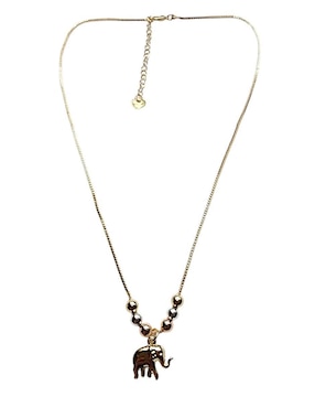 Collar con dije de elefante Limerence By Claudia Herrera de oro laminado 14 K