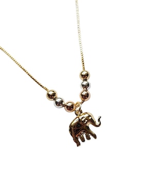 Collar con dije de elefante Limerence By Claudia Herrera de oro laminado 14 K