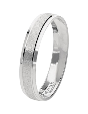 Argolla de oro blanco 14 k Fonelli Cascada