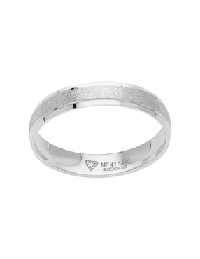Argolla de oro blanco 14 k Fonelli Cascada