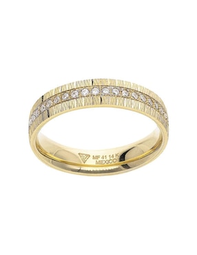 Argolla de oro 14 k Fonelli Anhelo zirconia
