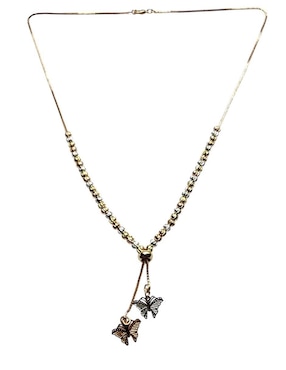 Collar con dije de mariposa Limerence By Claudia Herrera de oro laminado 14 K