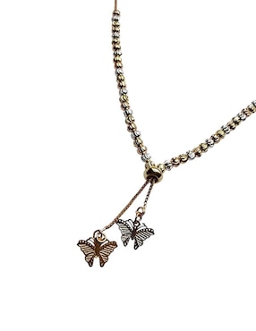 Collar con dije de mariposa Limerence By Claudia Herrera de oro laminado 14 K