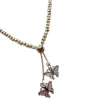 Collar con dije de mariposa Limerence By Claudia Herrera de oro laminado 14 K