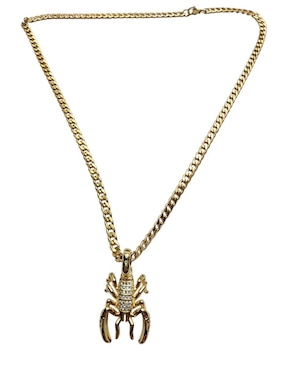Collar con dije de escorpión Limerence By Claudia Herrera de oro laminado 14 K