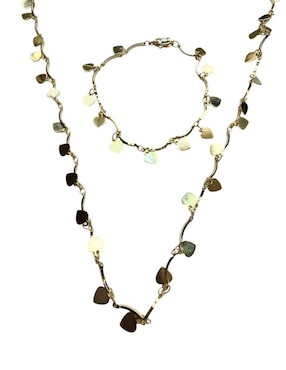 Collar y pulsera de corazón Limerence by Claudia Herrera