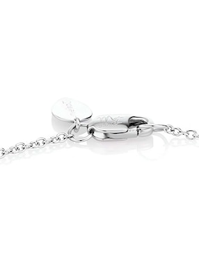 Pulsera Meira T de oro blanco 14 k con acabado pavé