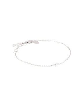 Pulsera Meira T de oro blanco 14 K con acabado pulido
