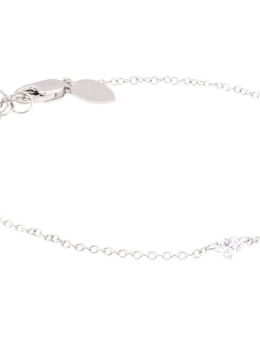 Pulsera Meira T de oro blanco 14 K con acabado pulido