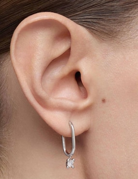 Aretes Tous Shine Lgd con acabado brillante diamante