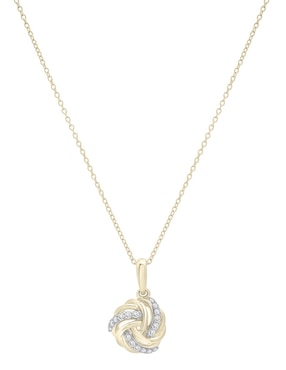 Collar Mjj Brilliant Inc de oro 14 K