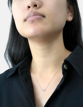 Collar Mjj Brilliant Inc de oro 14 k