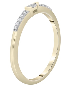 Anillo circular Mjj Brilliant Inc 14 k de oro diamante pavé