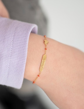 Pulsera In Season Jewelry de oro amarillo 14 K con acabado pulido