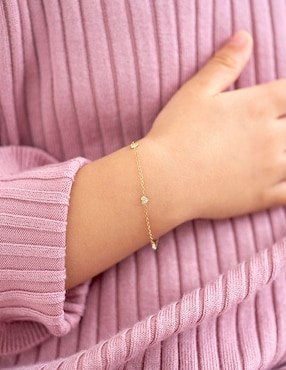 Pulsera In Season Jewelry de oro amarillo 14 K con acabado pulido