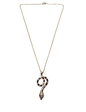 Collar con dije de serpiente Limerence By Claudia Herrera de oro laminado 14 K