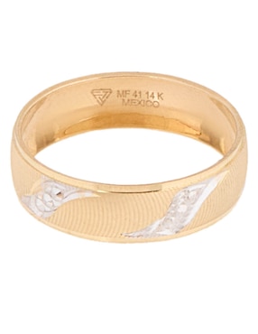 Anillo Fonelli 14 k de oro pulido