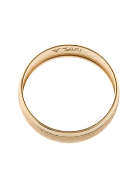 Anillo circular Fonelli 14 k de oro amarillo troquelado