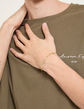 Pulsera Fonelli de oro amarillo 14 K con acabado lustre