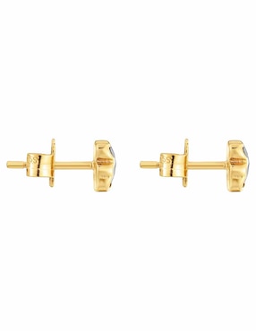 Broqueles de oso Tous de plata P 925 con acabado baño de oro ónix
