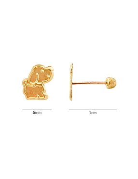 Broqueles de perro Mancini de oro
