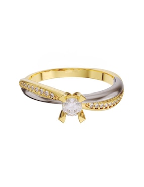 Anillo De Compromiso De Oro 14 K Fonelli Diamante