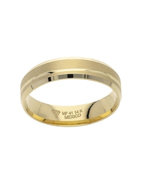 Anillo de compromiso de oro amarillo 14 k Fonelli