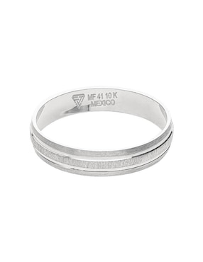 Anillo De Compromiso De Oro Blanco 10 K Fonelli Abrazos