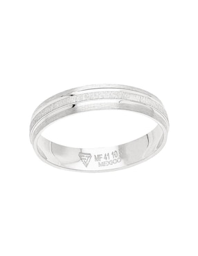 Anillo de compromiso de oro blanco 10 K Fonelli