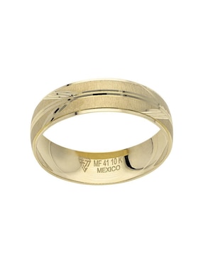 Anillo de compromiso de oro amarillo 10 K Fonelli