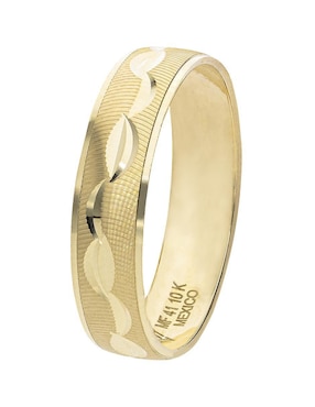Anillo de compromiso de oro amarillo 10 k Fonelli