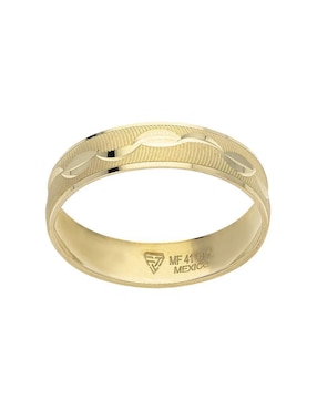 Anillo de compromiso de oro amarillo 10 k Fonelli