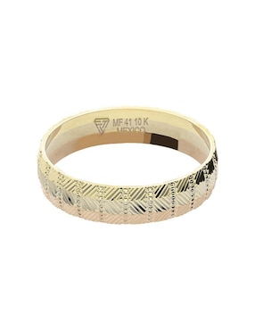 Anillo de compromiso de oro 10 k Fonelli