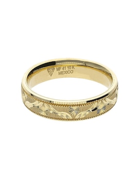 Anillo de compromiso de oro amarillo 10 k Fonelli