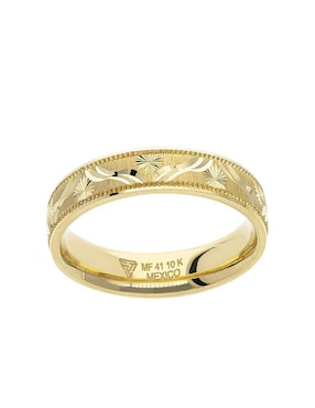 Anillo de compromiso de oro amarillo 10 k Fonelli