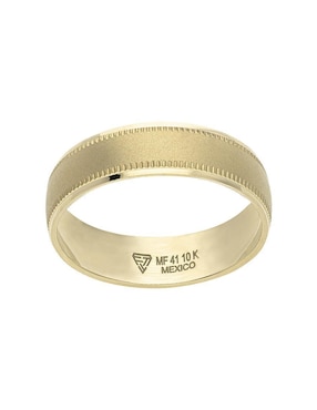 Anillo de compromiso de oro amarillo 10 k Fonelli