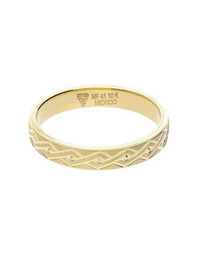 Anillo de compromiso de oro amarillo 10 k Fonelli