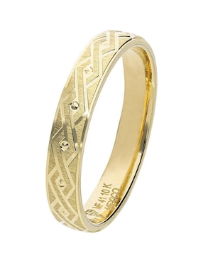 Anillo de compromiso de oro amarillo 10 k Fonelli