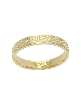 Anillo de compromiso de oro amarillo 10 k Fonelli