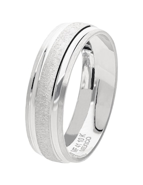 Anillo de compromiso de oro blanco 10 k Fonelli Abrazos