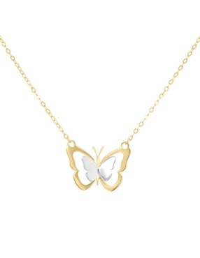 Gargantilla De Mariposa Fianelli Adhara De Oro 14 K