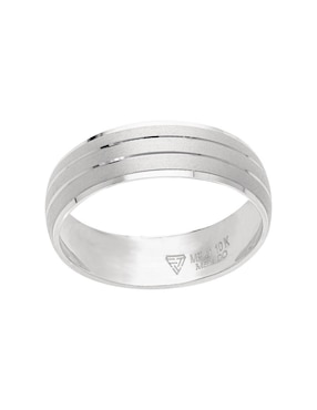 Anillo de compromiso de oro blanco 10 k Fonelli Alianza
