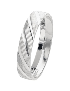Anillo de compromiso de oro blanco 10 k Fonelli