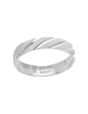 Anillo de compromiso de oro blanco 10 k Fonelli