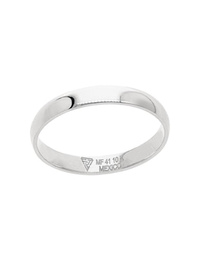 Anillo de compromiso de oro blanco 10 k Fonelli Alianza