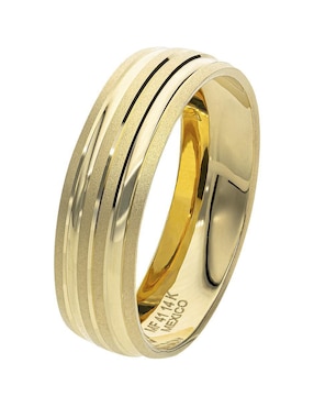 Anillo de compromiso de oro amarillo 14 k Fonelli Felicidad