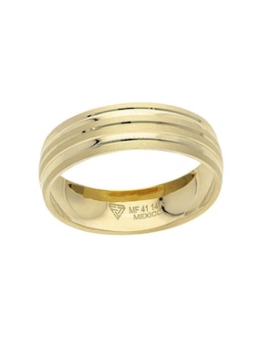 Anillo de compromiso de oro amarillo 14 k Fonelli Felicidad
