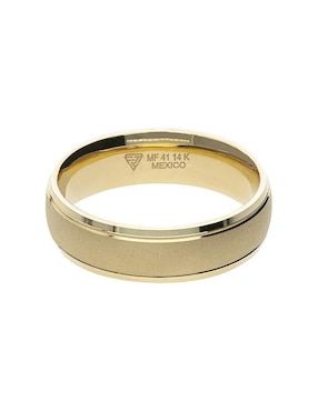 Anillo de compromiso de oro amarillo 14 k Fonelli Cascada