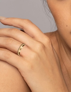 Argolla de oro 14 k Mano Forjada